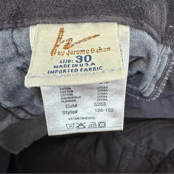 Citizens of Humanity Birkin Stretch Low Waist Wide Leg Plum Velvet Pants Size 30 - Picture 5 of 5